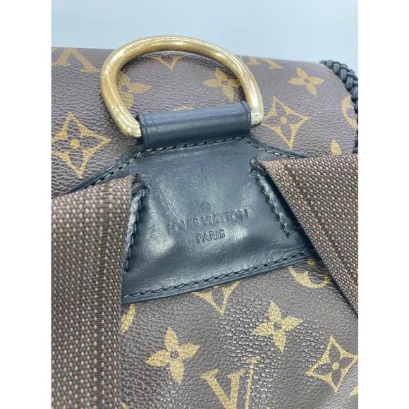 OOAK Louis Vuitton Hand Painted Leather Wrapped Montsouris GM Backpack - Picture 10 of 16